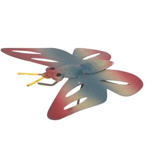 Décoration de jardin en fer jaune en forme de papillon, design Art Déco, objet décoratif multifonctionnel de petite taille - Product Image 2