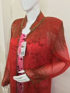 Lujosa ropa de mujer frente abierto Abaya Cardigan encogimiento de hombros bordado a mano ropa de noche Kaftans colores impresionantes dulce Y2K para - Product Image 2