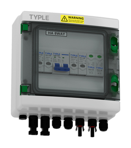 TYPLE TPX7-P-12WAY IP65 Su Geçirmez PC Kasa Bakır İletkenli 12 Dizili PV Kombiner Kutusu 500V DC Devre Kesici SPD Solar - Product Image 2