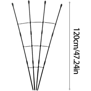 Lot de 2 grilles de soutien en forme d'éventail pour plantes en pot de jardin - Product Image 2