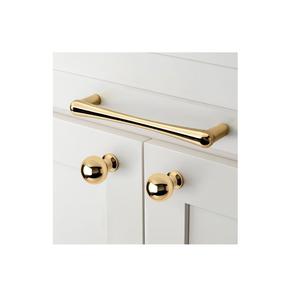 Perilla Redonda Simple de Latón para Cajón, Herraje Decorativo para Muebles de Gabinete, Acabado Liso y Minimalista, Venta al por Mayor - Product Image 1