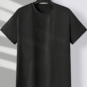 Conjunto de camiseta y pantalones cortos de secado rápido transpirable para hombre con logotipo personalizado conjunto corto de gran tamaño de verano hecho en Pakistán - Product Image 3