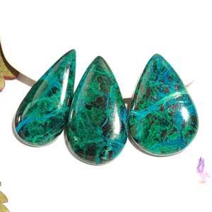 จี้คริสโคลาธรรมชาติ DHORGEMS รูปทรงคาโบชองสีเขียว อัญมณีทำมือสำหรับทำเครื่องประดับ อัญมณีหลวมจำนวนมากจากราชสถาน - Product Image 6