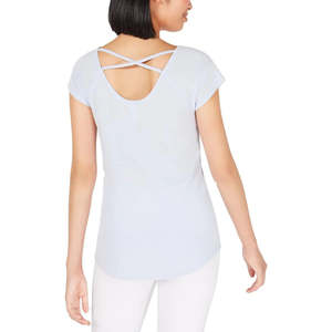 T-Shirt da Yoga Ideology per Donna, Comoda, Traspirante, Leggera, Blu, con Stampa Grafica 'Trust the Universe', Taglia Media, Abbigliamento Sportivo - Product Image 2