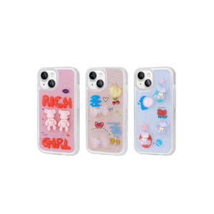 Coque en silicone Netzy 3D embossée brillante SAFARI Minimini pour iPhone 15, coque arrière tendance, protection compatible pour téléphone portable - Product Image 2
