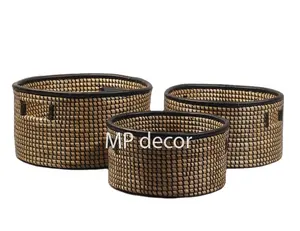 Vietnam-Precio barato Cesta de frutas Artesanía de bambú hecha a mano - Product Image 1