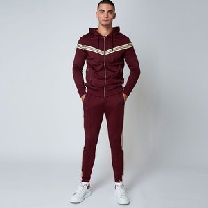 Ensemble survêtement à capuche et pantalon de jogging en molleton technique lourd en coton et polyester, avec logo personnalisé, décontracté, uni, fermeture éclair intégrale - Product Image 4