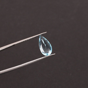 Aigue-marine brésilienne naturelle de haute qualité, taille poire 12x6mm, 1,00 carat, pierre précieuse pour la fabrication de bijoux, pierre précieuse en vrac - Product Image 2