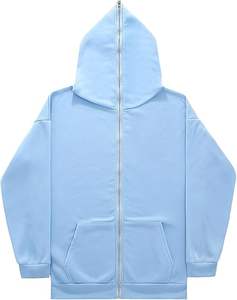 Sweat à capuche avec fermeture éclair complète Sweats à capuche pour hommes en coton et polyester de haute qualité Impression personnalisée Sweat à capuche polaire à fermeture éclair complète - Product Image 6