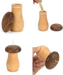 กล่องเก็บไม้จิ้มฟันไม้แบบพกพาที่เก็บไม้จิ้มฟันไม้ไผ่กล่องใส่ไม้จิ้มฟันสำหรับใช้ในบ้าน - Product Image 5