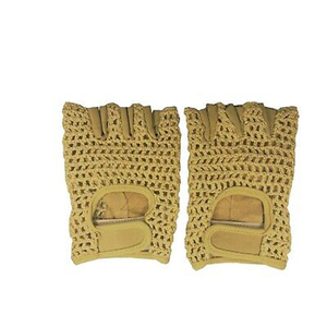 Gants de musculation personnalisés avec logo d'usine, dos en maille respirante, paume en cuir synthétique rembourrée, pour entraînement, fauteuil roulant, haltérophilie - Product Image 6