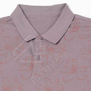Venta al por mayor por encargo de alta calidad de punto sólido transpirable de golf de los hombres para las camisas con logotipo personalizado y tamaños - Product Image 3