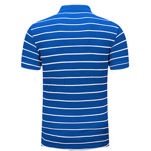 100% algodón 3D impreso peso pesado Color sólido uniforme Golf Polo camisa para hombres polos transpirables precio - Product Image 3