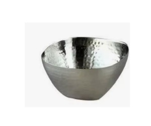 Bols de service de table ronds modernes et vintage, bols à salade et à pâte en acier brillant pour salle à manger, cuisine et décoration intérieure, bols en métal - Product Image 1