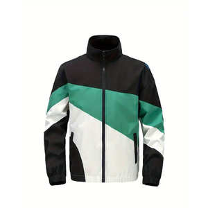 Logo personnalisé coupe-vent léger de couleur unie à séchage rapide protection UV veste décontractée d'extérieur vêtements de sport pour hommes - Product Image 3