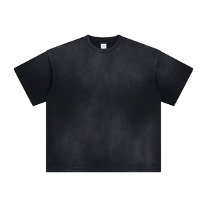 เสื้อยืดผ้าฝ้าย320gsm แอซิดสำหรับผู้ชายเสื้อซักแบบกรดแขนครึ่งหนาสวมใส่สบายออกแบบสไตล์เรียบง่ายได้ตามต้องการ - Product Image 3