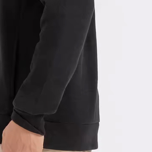 เสื้อฮู้ดผ้าฟลีซผ้าฝ้าย100% พิมพ์ลายสกรีนผ้าไหมสไตล์วินเทจโอเวอร์ไซซ์ซักได้น้ำหนักมากสำหรับผู้ชาย - Product Image 4