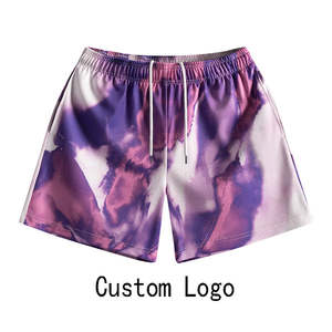 กางเกงขาสั้นแนวสตรีทพิมพ์ลายขนาดใหญ่พิเศษสำหรับผู้ชายกางเกงขาสั้นผ้าโพลีเอสเตอร์ระบายอากาศตาข่ายอะนิเมะสำหรับผู้ชาย - Product Image 5