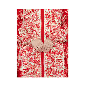 Nouvel arrivage Ensemble de cordons de vêtements musulmans Vêtements rouges islamiques de luxe pour femmes disponibles à un prix abordable - Product Image 1