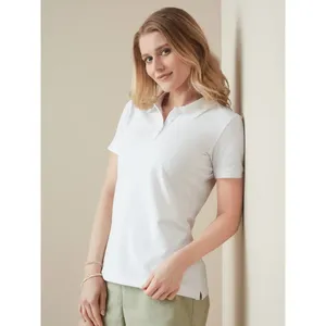 เสื้อโปโลผู้หญิงแบบยืดได้สำหรับการขายส่งเพื่อการส่งเสริมการขาย - Product Image 1