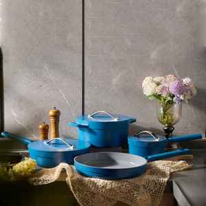 Casserole de luxe en métal et <span class=keywords><strong>aluminium</strong></span> SC10 avec couvercle Options OEM/ODM pour poêles à frire - Product Image 4