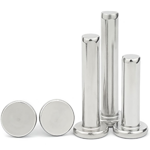 Vis à rivets solides en aluminium et acier inoxydable, à tête plate et à tête ronde, fixation personnalisée de haute qualité - Product Image 1