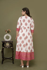 Robe longue de qualité supérieure séquence broderie travail côté Dori Handloom fabricant indien - Product Image 2