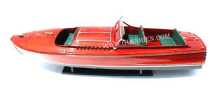 Gia Nhien Fabricant Approuvé Conception Personnalisée Basse quantité minimale de commande EN BOIS Ditchburn Viking-BLANCHE PERLE PEINTE-BATEAU DE VITESSE EN BOIS - Product Image 6