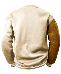 Ras du cou pull hommes ours en peluche conception sweat entièrement personnalisé Logo meilleure qualité sweat polyester à manches longues sweat - Product Image 4