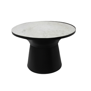 Table ronde décorative extérieure et intérieure en marbre de fer Table basse au design de luxe Table d'appoint faite à la main en vrac - Product Image 4