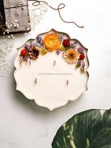 เทียน Urli โลหะสีขาวรูปทรงบัวสัมผัสอินเดียในอัตราจํานวนมาก - Product Image 5