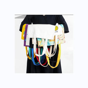 กระเป๋าโท้ทผ้าใบผ้าฝ้ายสีขาวเป็นมิตรกับสิ่งแวดล้อมพร้อมพิมพ์โลโก้สำหรับชอปปิ้ง - Product Image 2