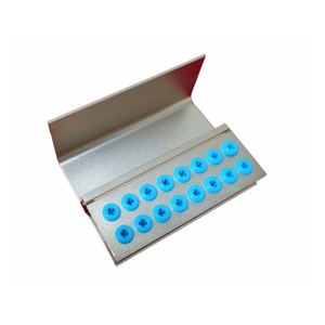 Autoclavable Dental Bur Holder Organizer 16-Hole Bur <b>Sterilization</b> Box with Silicone Ring - Product Image 2