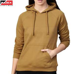 Sweat à capuche décontracté pour femme de qualité supérieure, fabriqué sur mesure, couleur marron, tissu polaire, imprimé par transfert thermique - Product Image 1