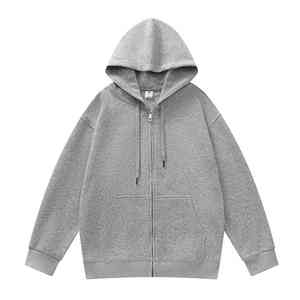 High Quality 450 G Men's Hoodies 100% Cotton Thick Heavy <b>Zippered</b> French Terry Warm Oversize <b>hoodie</b> - Product Image 4