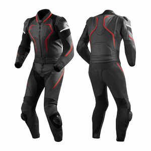 Traje de motocicleta de cuero personalizado OEM, protección CE, ajuste aerodinámico, equipo MX para jinetes profesionales - Product Image 5