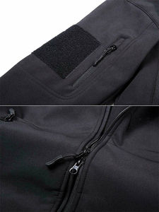 Chaqueta Softshell con Capucha para Hombre, Diseño Personalizado, Cortavientos, Ligera, con Calefacción, Cremallera de Nailon, Forro Polar Largo, Deportiva - Product Image 4