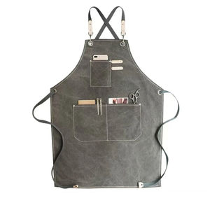 Home Canvas Cotton <b>Apron</b> Printed Cotton <b>Apron</b> for Grilling <b>BBQ</b> <b>Apron</b> Custom Logo - Product Image 4