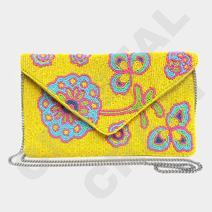 Bolsos de Hombro de Diseño para Mujer, Bolsos de Lujo, Bolsos de Mano para Fiestas, Bolsos de Noche Tropicales con Cuentas Personalizados, Hechos a Mano, para Halloween y Año Nuevo - Product Image 6