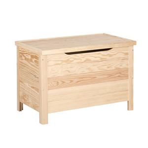 WELL HOME Mobile in Legno di Pino con Tronco Dritto 70x40x44 cm, Arredamento per la Casa con Finitura Naturale Senza Vernice - Product Image 1