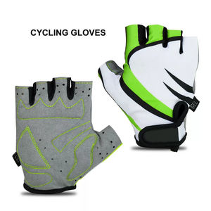Guantes de Ciclismo de alta calidad para hombre, guantes de nailon transpirables antideslizantes con absorción de golpes acolchados de Gel de medio dedo para ciclismo - Product Image 3