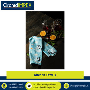 Toalla de cocina estampada de algodón 100% de la mejor calidad de secado rápido Terry tamaño personalizado al por mayor suministro de Exportador - Product Image 6