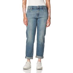 กางเกงยีนส์แบรนด์ลัคกี้ รุ่นเซียนน่า สลิม บอยเฟรนด์ เอวสูง ไซส์ 32 สีน้ำเงินเดนิม ซักได้ สไตล์ลำลอง ฮายสตรีท สไตล์ Y2K ทรงสกินนี่ - Product Image 1