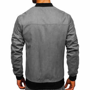 Chaqueta Bomber Ligera de Alta Calidad para Hombre, Parches Bordados Personalizados, Nuevo Diseño, Tela Transpirable, Chaquetas de Moda Masculina - Product Image 2