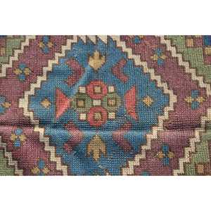 Alfombra Turca de 9.6x13 pies, Alfombra Vintage, Alfombra de Lana con Puntos Azules - Product Image 5