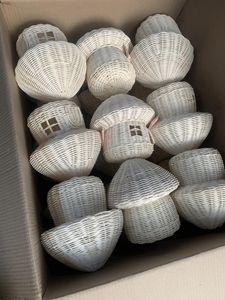 Boule de rotin de haute qualité faite à la main pour décor naturel, boule de rotin pour ornements d'arbre, touche de gland en rotin et breloque de chaussette en rotin - Product Image 3