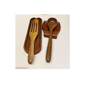 Style Solid Wood Spoon <b>Holder</b> and <b>Chopsticks</b> Rest Rack Handmade Spoon <b>Holder</b> for square Shape Hot Sale - Product Image 5