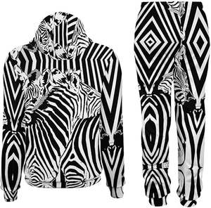 กางเกงวอร์มมีฮู้ดผ้าเทอร์รี่มีซิปสำหรับผู้ชายกางเกงฮิปฮอปว่างเปล่าพิมพ์ลายสำหรับฤดูใบไม้ร่วงออกแบบได้ตามต้องการ - Product Image 2