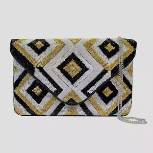 MD HANDICRAFTS Monedero bordado clásico Semilla con cuentas Colorido Hecho a mano Promocional Diseño personalizado Colores mezclados Uso diario - Product Image 3