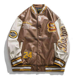 Veste coupe-vent avec Logo brodé en laine pour homme, vêtement d'extérieur, vente en gros - Product Image 1